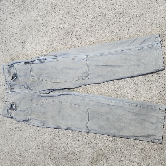 All Saints Mia Sparkle Carpenter Jeans Silver/Grey Size 26 - Picture 14 of 16